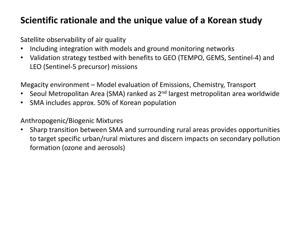 scientific rationale and the unique value 2