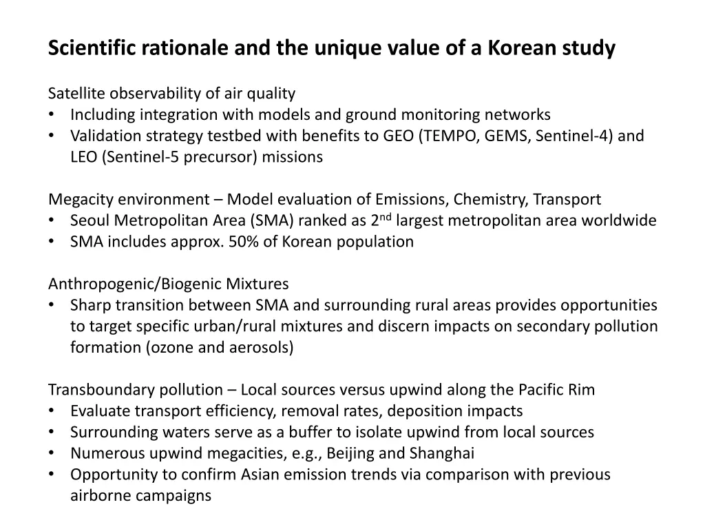 scientific rationale and the unique value 3