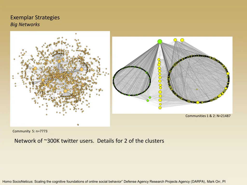 exemplar strategies big networks