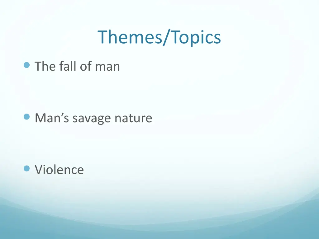 themes topics