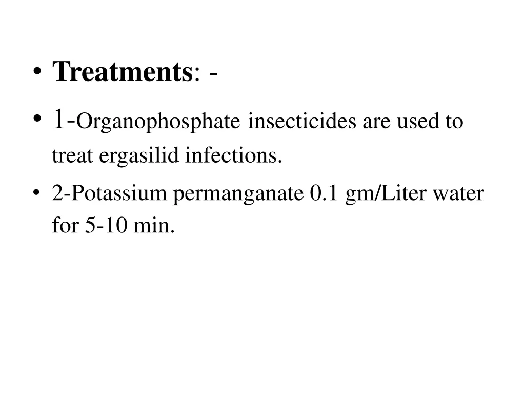 treatments 1 organophosphate insecticides