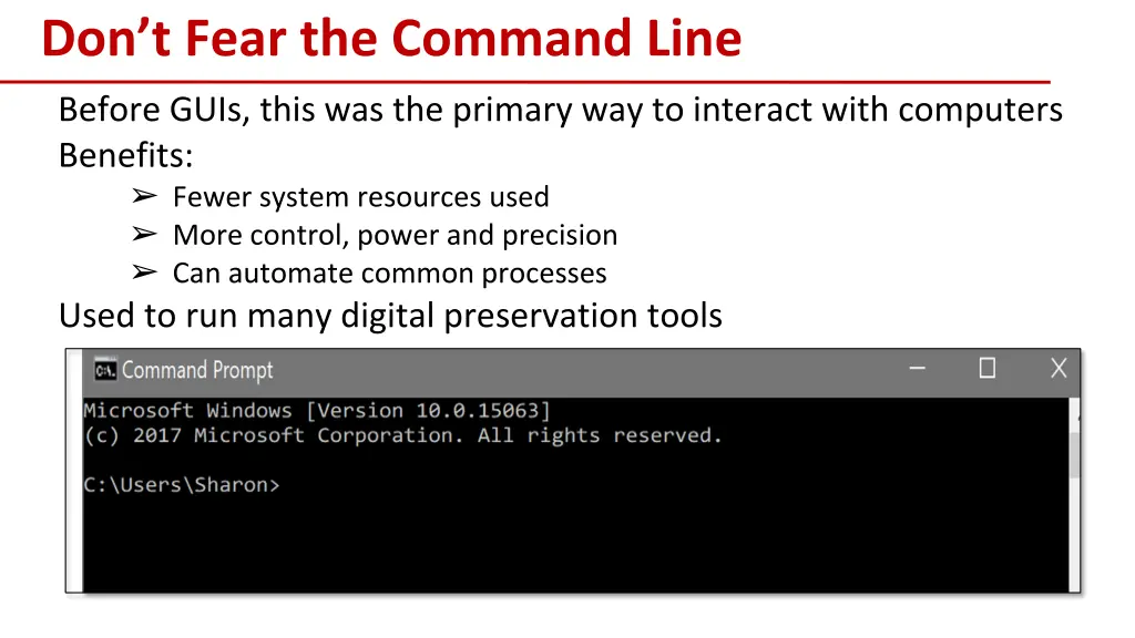 don t fear the command line