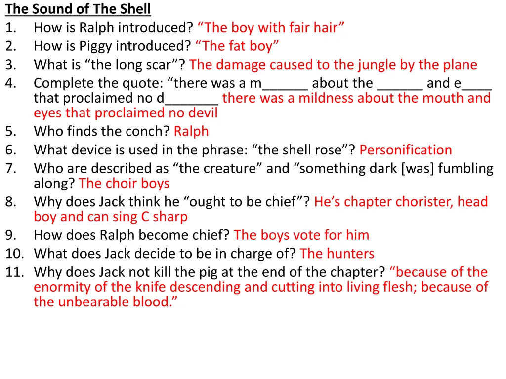 the sound of the shell 1 how is ralph introduced 1