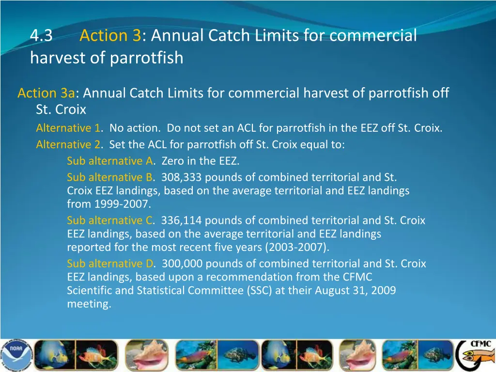 4 3 harvest of parrotfish