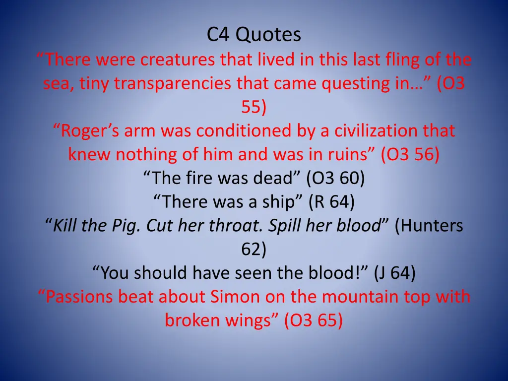 c4 quotes