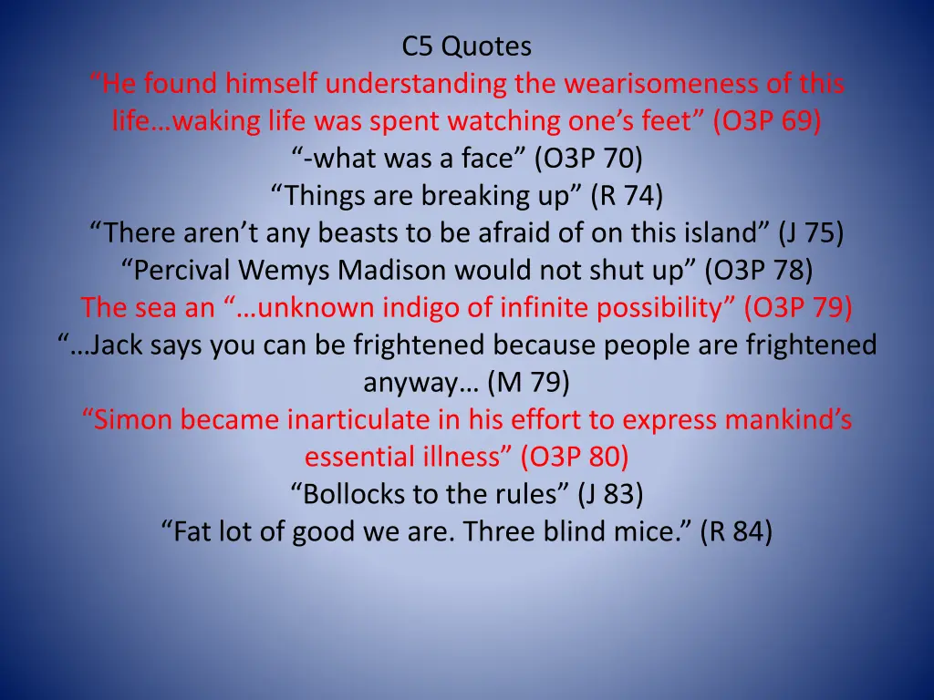 c5 quotes