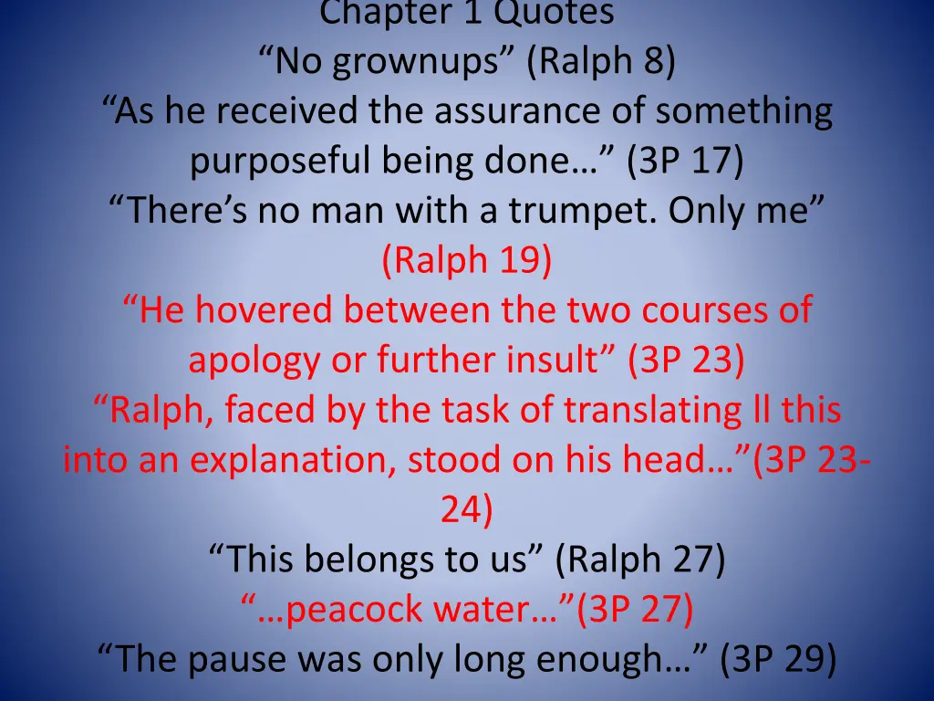 chapter 1 quotes no grownups ralph