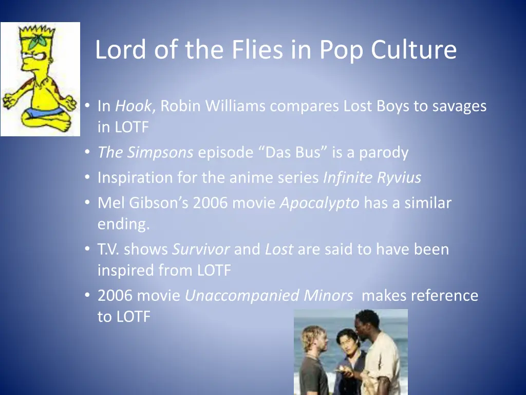 lord of the flies in pop culture