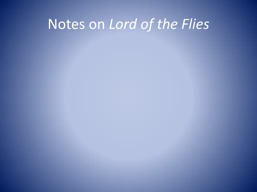 notes on lord of the flies 5