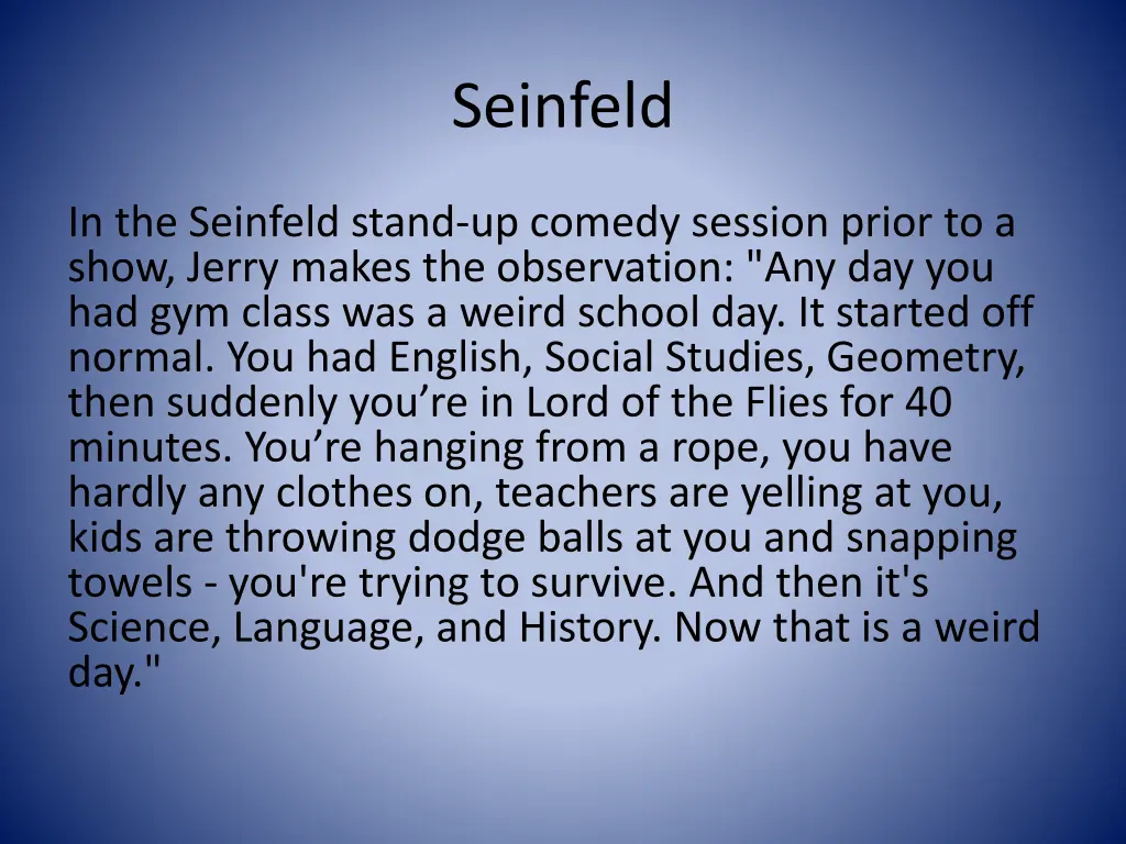 seinfeld