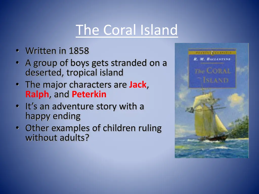 the coral island