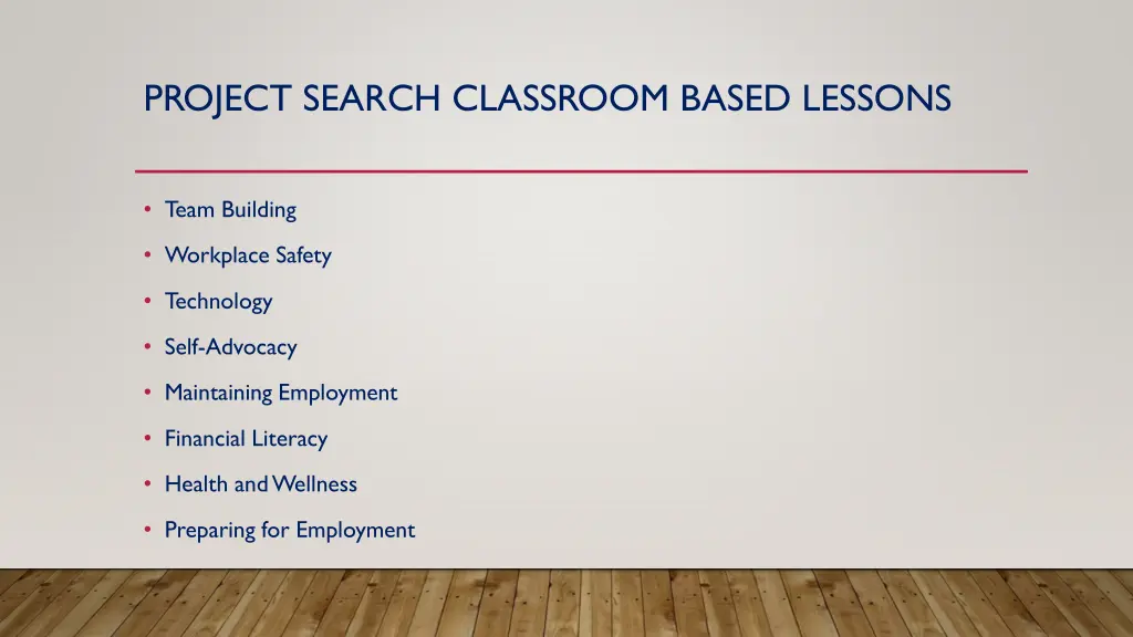 project search classroom based lessons