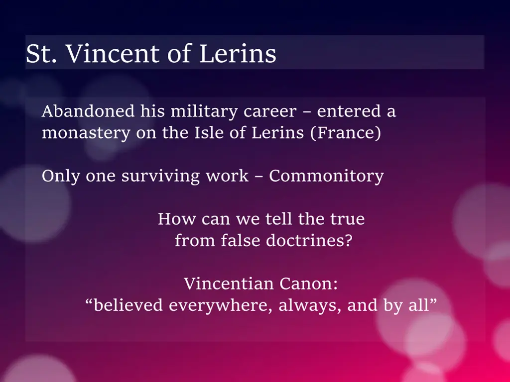 st vincent of lerins