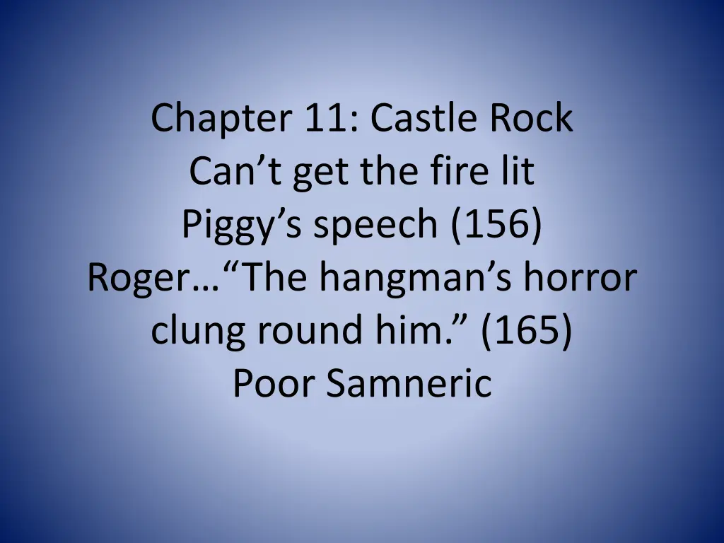 chapter 11 castle rock can t get the fire