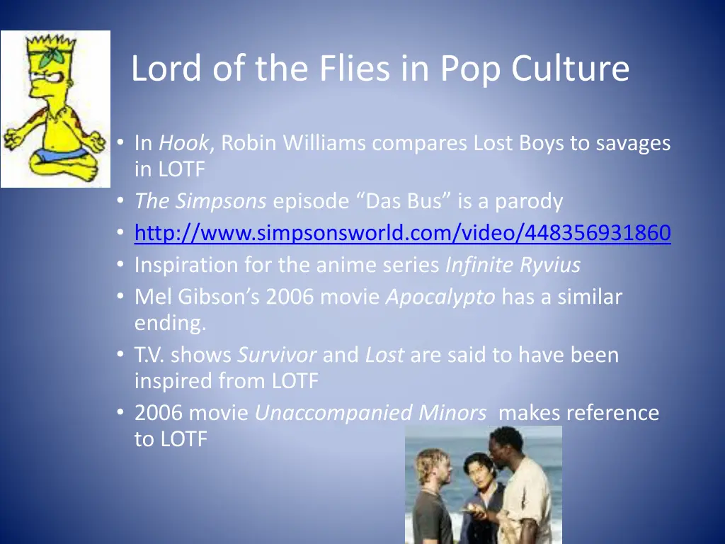 lord of the flies in pop culture