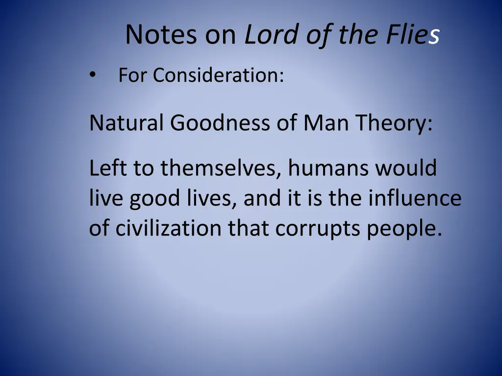 notes on lord of the flies 3