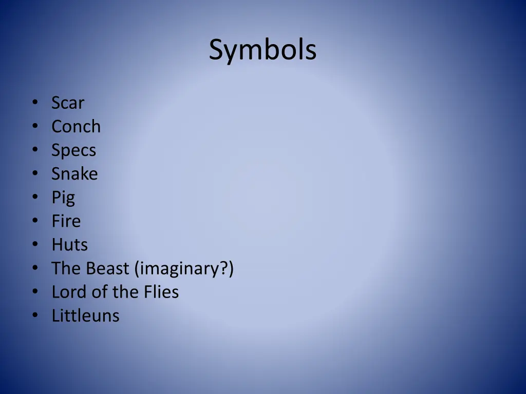 symbols