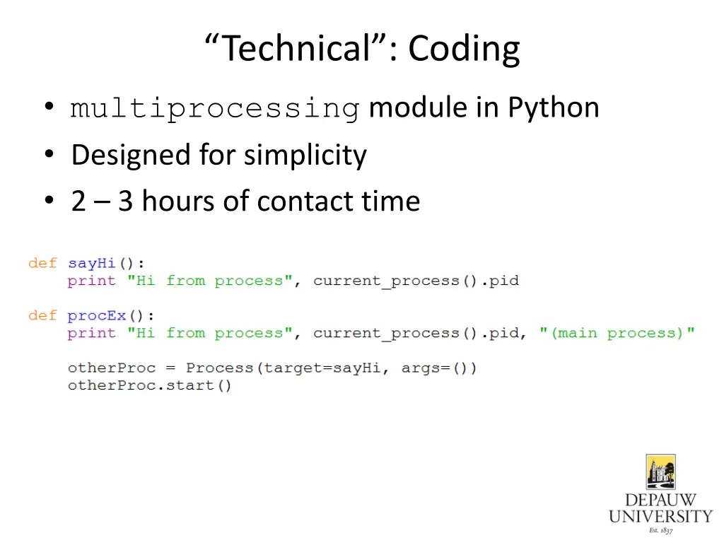 technical coding