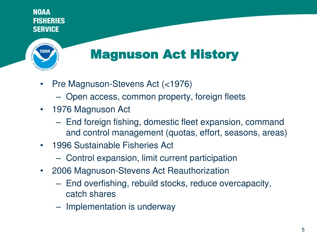 magnuson act history magnuson act history