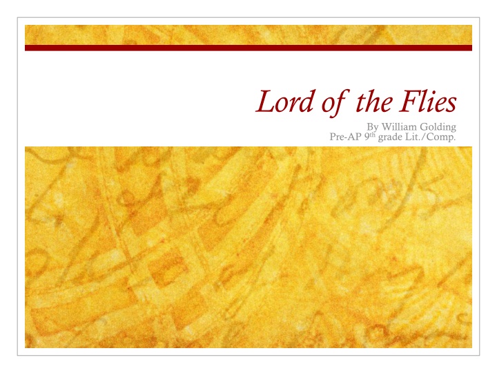 lord of the flies