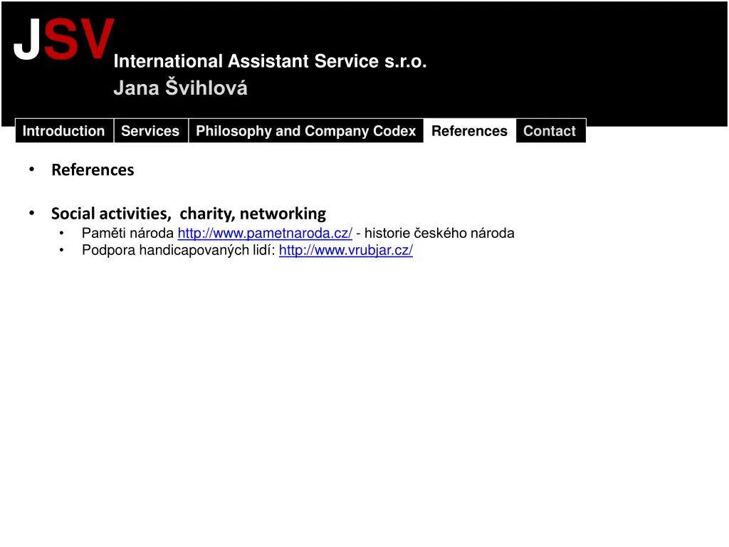 jsv international assistant service s r o jana 8