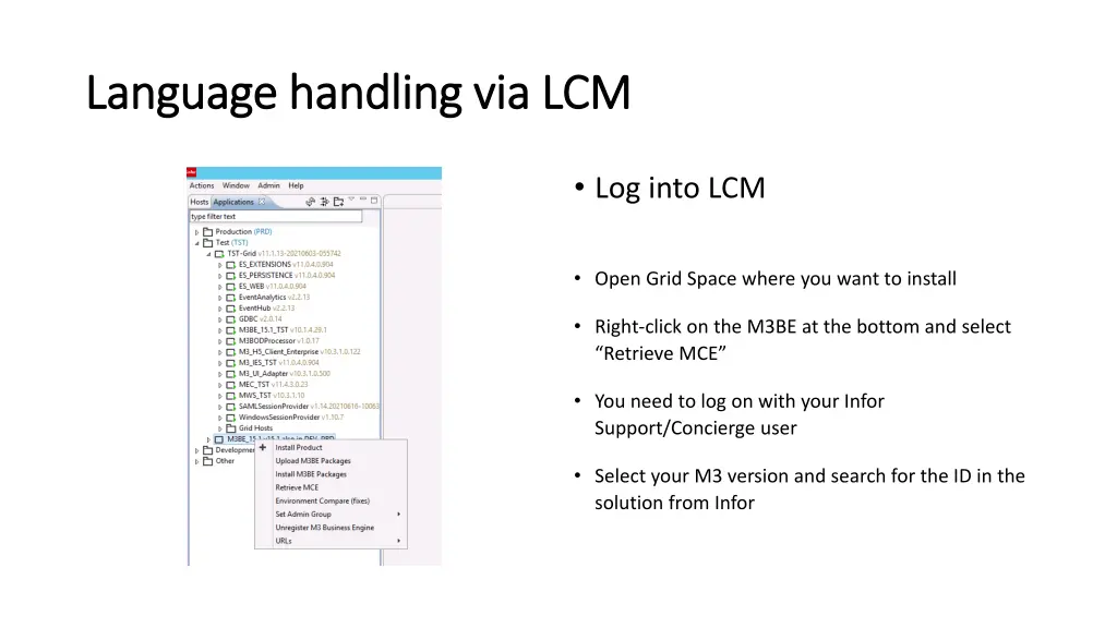 language handling via lcm language handling 1