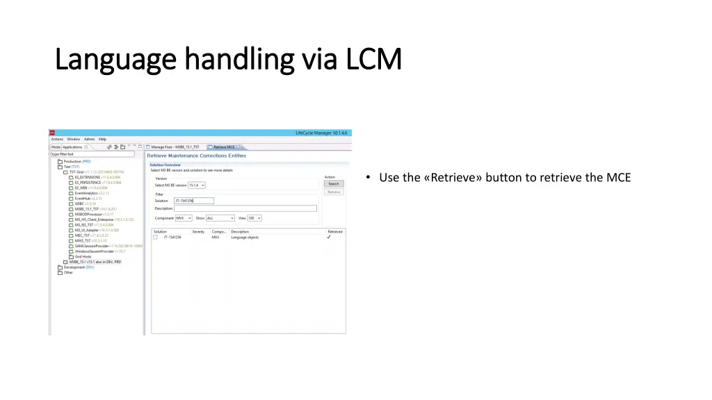 language handling via lcm language handling 2