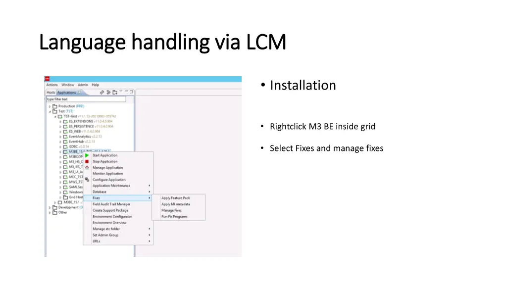 language handling via lcm language handling 3