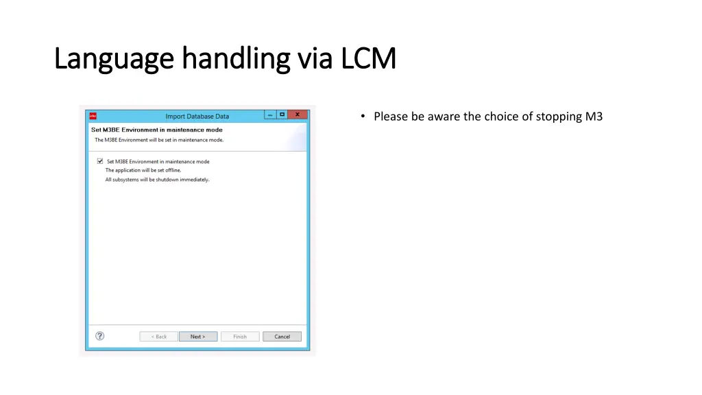 language handling via lcm language handling 7