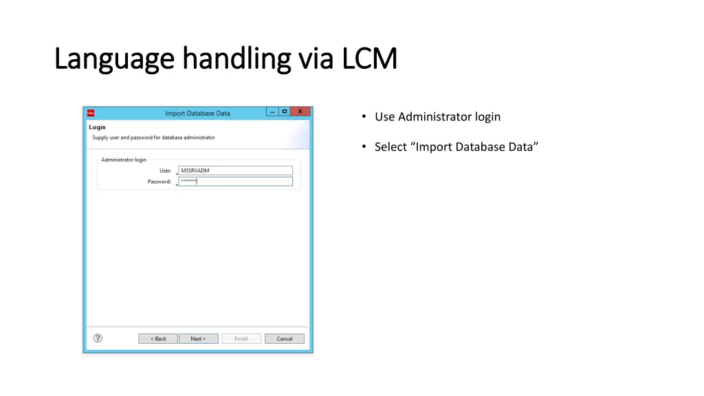 language handling via lcm language handling 8