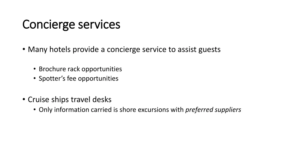 concierge services concierge services