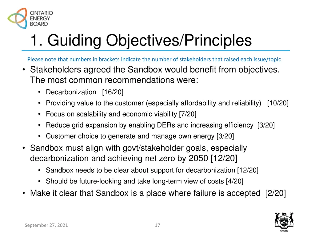 1 guiding objectives principles