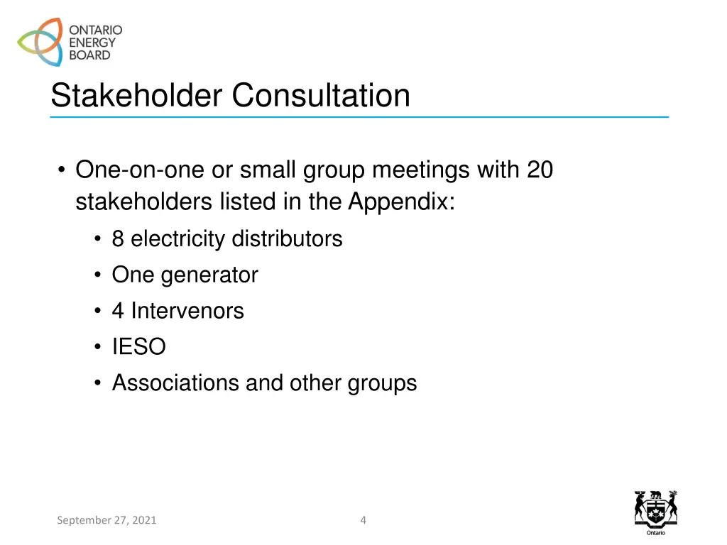 stakeholder consultation