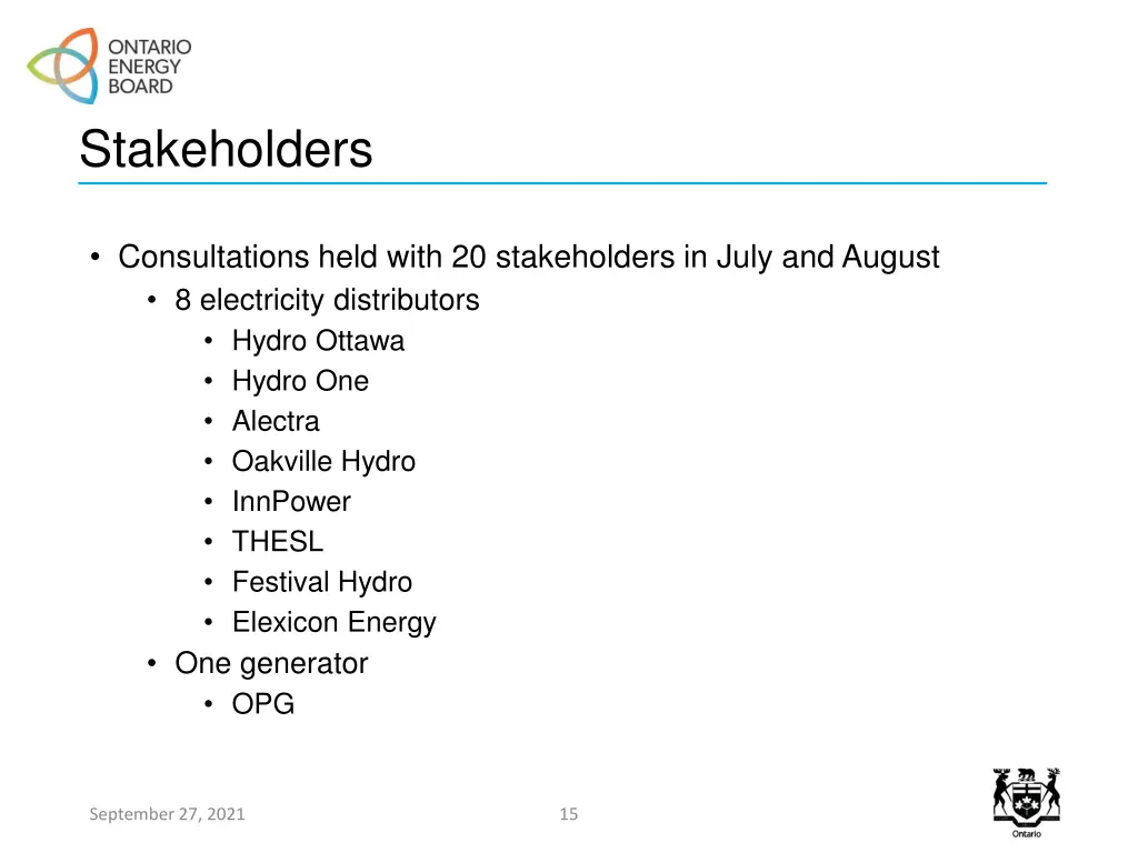 stakeholders