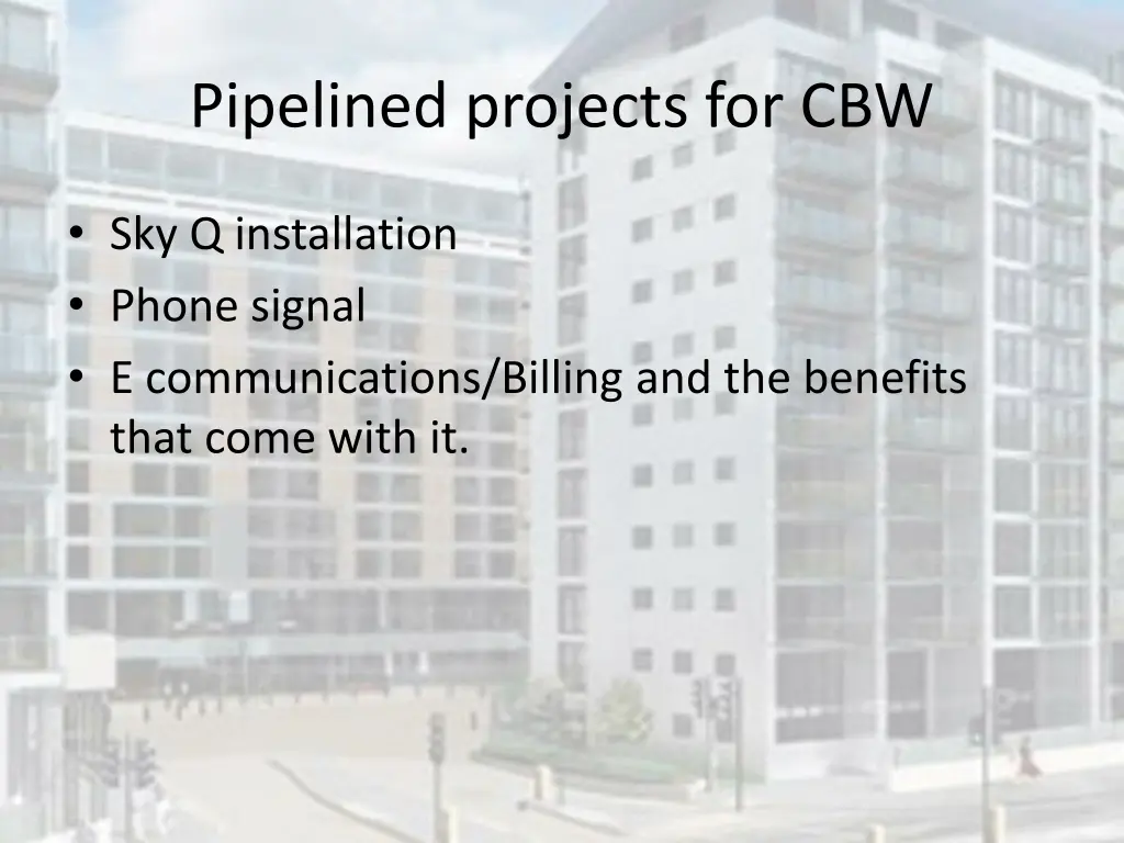 pipelined projects for cbw