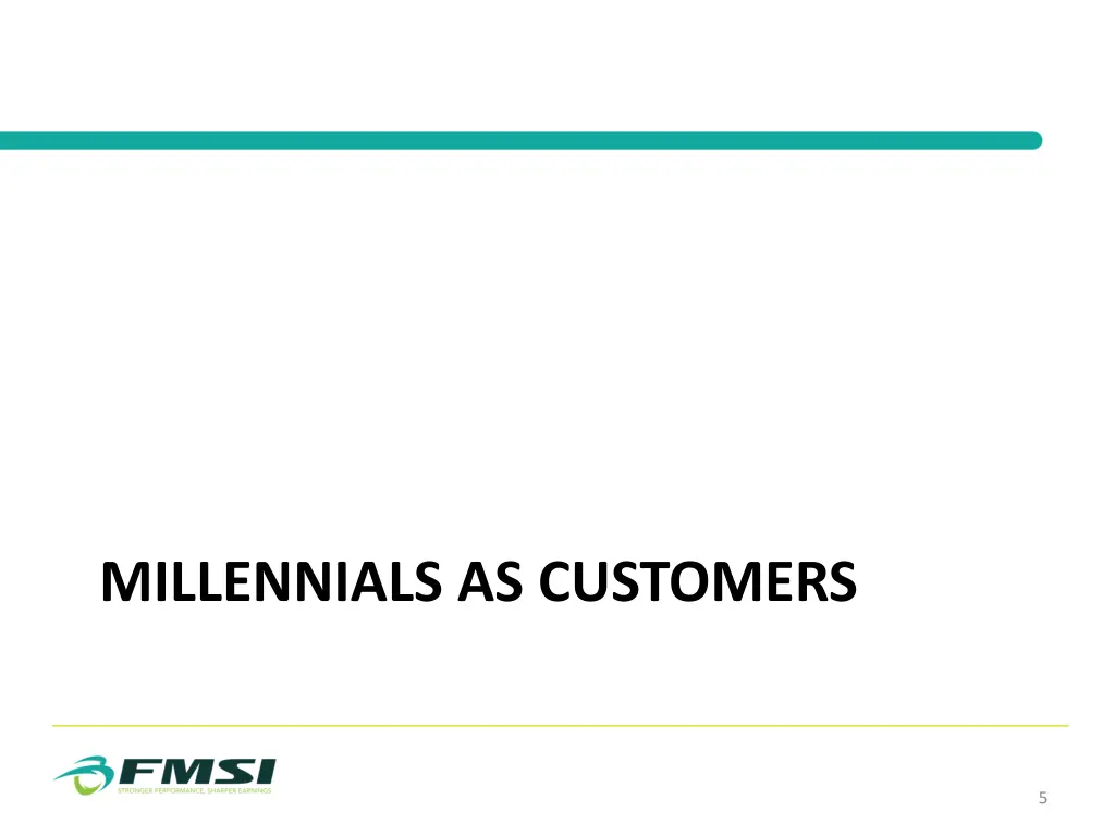 millennials as customers