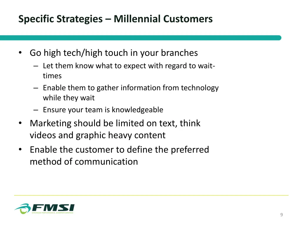 specific strategies millennial customers 1