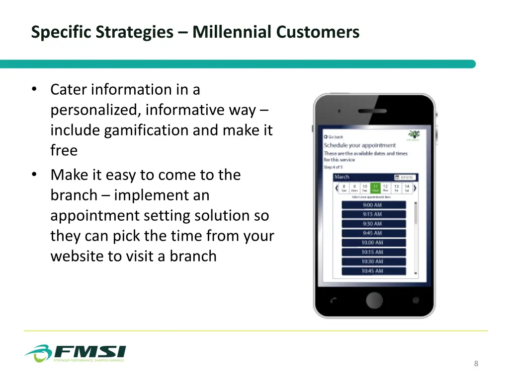 specific strategies millennial customers