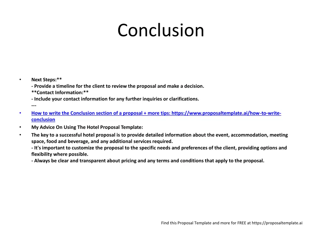 conclusion