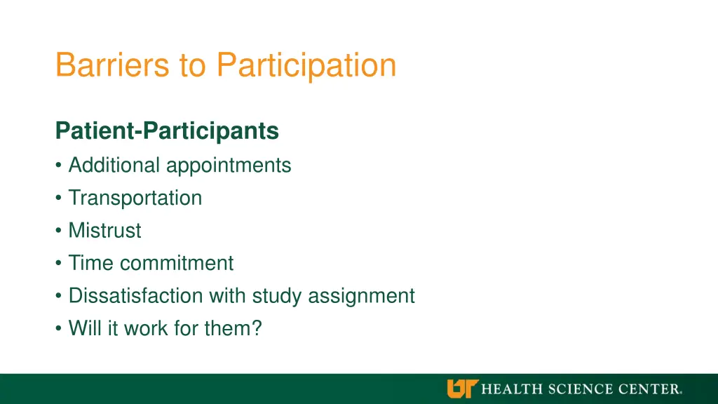 barriers to participation 1