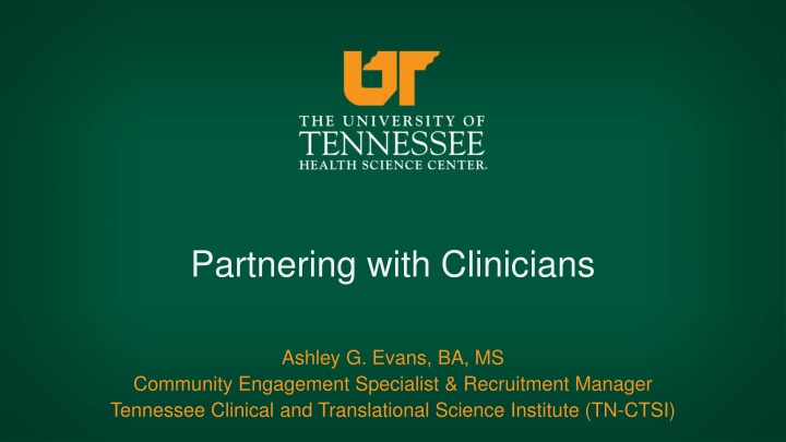 partnering with clinicians