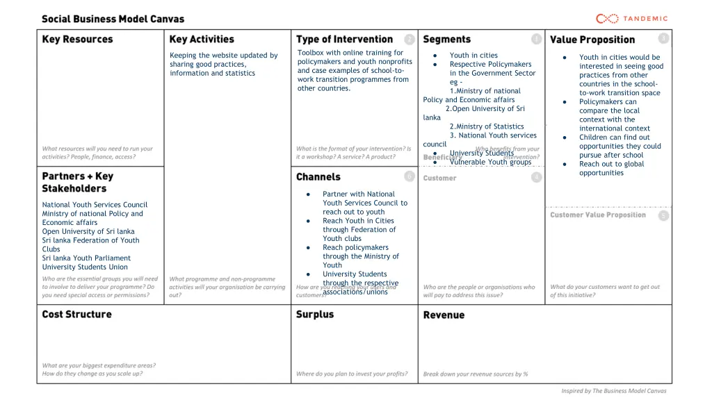 toolbox with online training for policymakers