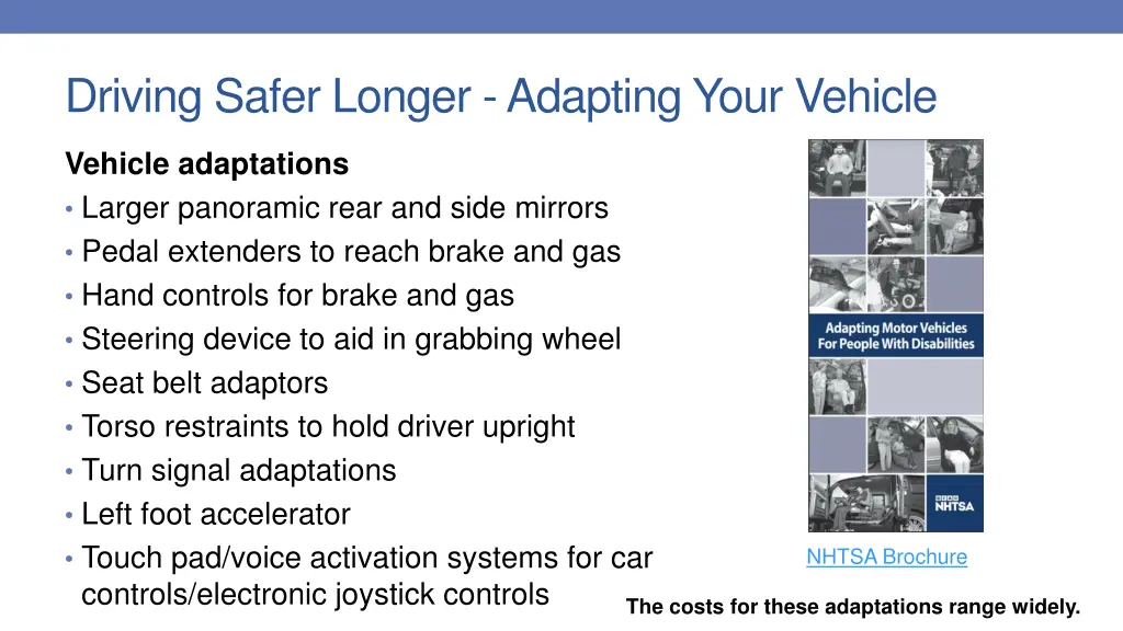 driving safer longer adapting your vehicle