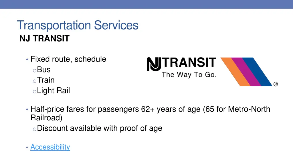 transportation services nj transit