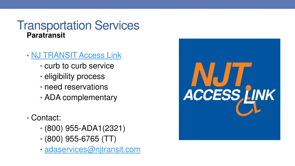 transportation services paratransit