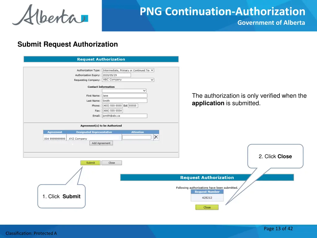 png continuation authorization 12