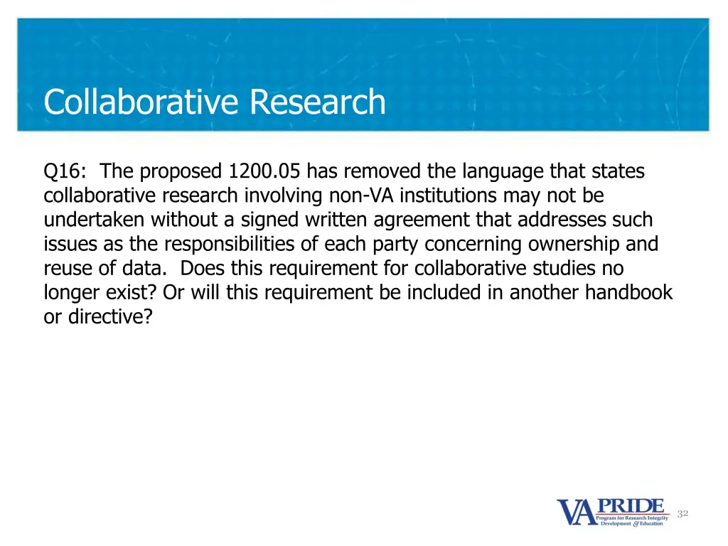 collaborative research