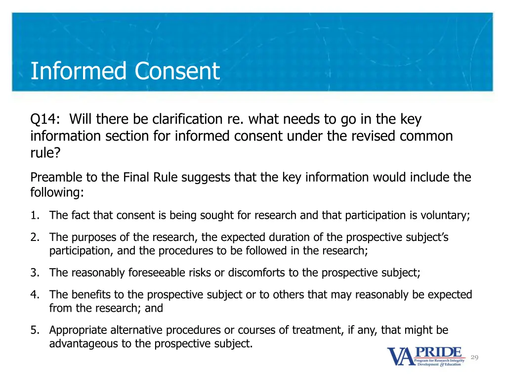 informed consent