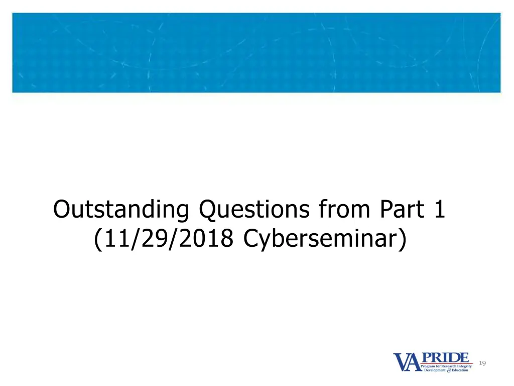 outstanding questions from part 1 11 29 2018