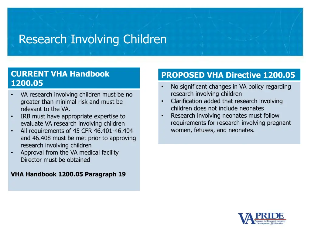 research involving children